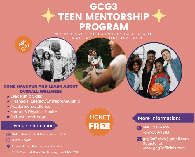 GCG3 TEEN MENTORSHIP PROGRAM